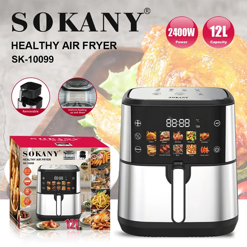 აეროგრილი 12ლ ზედა+ქვედა წვით Sokany SK-10099